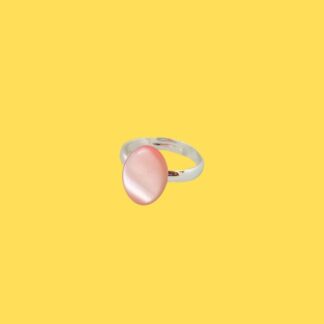 bague enfant en nacre rose