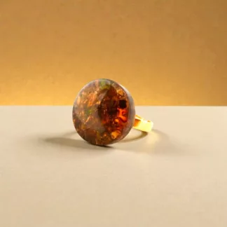 bague couleur ambre