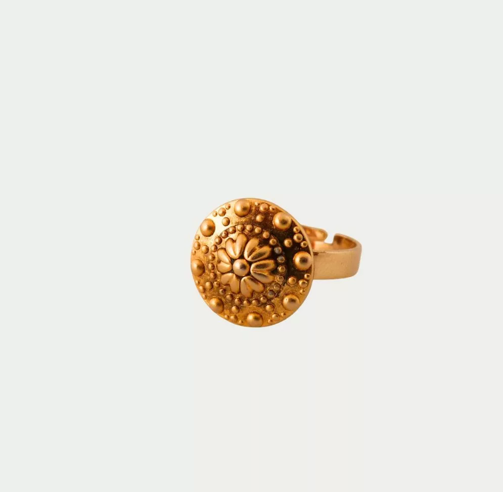 bague dorée byzance