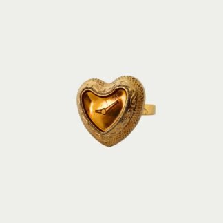 bague montre en cœur