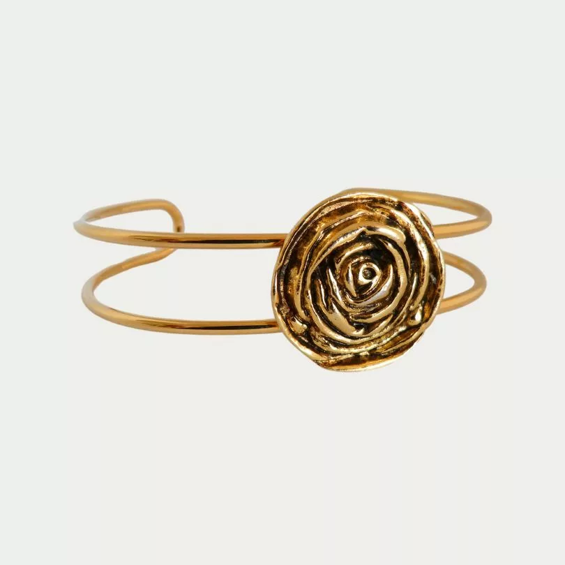 bracelet rose dorée