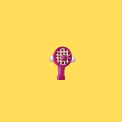 bague enfant raquette de tennis rose