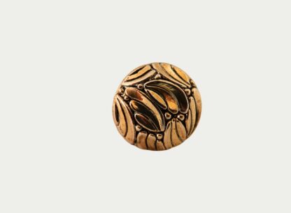 bague dorée feuillage