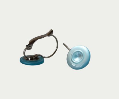 boucles d'oreilles bleu ciel