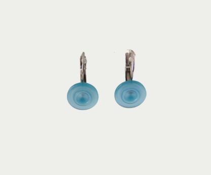 boucles d'oreilles bleu ciel