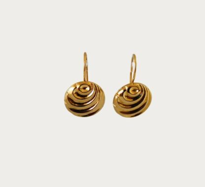 boucles d'oreilles coquillages dorés