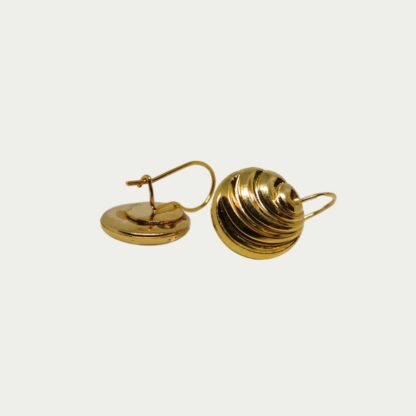 boucles d'oreilles coquillages dorés
