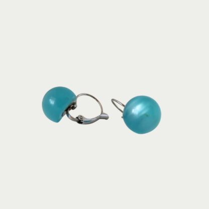 boucles d'oreilles bleu lagon