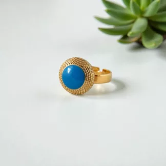 bague bleue caraïbes