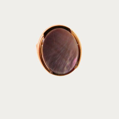 bague miroir de nacre