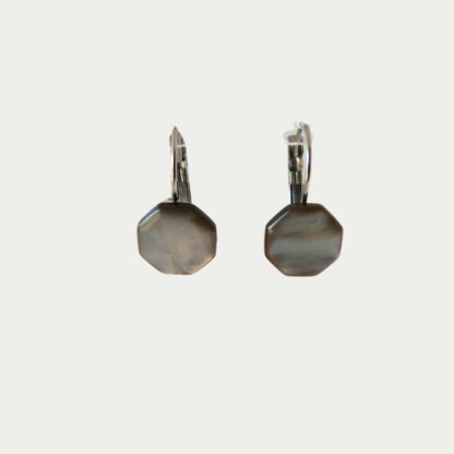 boucles d'oreilles octogonales