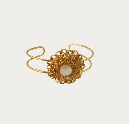 bracelet dentelle dorée