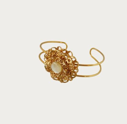 bracelet dentelle dorée