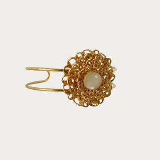 bracelet dentelle dorée