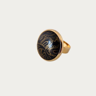 bague cachemire doréé