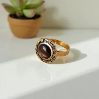 bague marron glacé