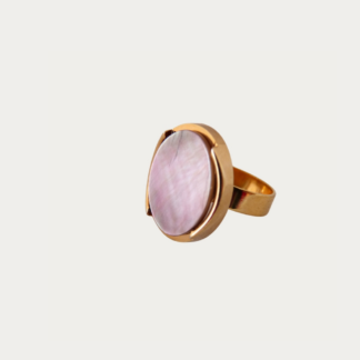 bague miroir de nacre