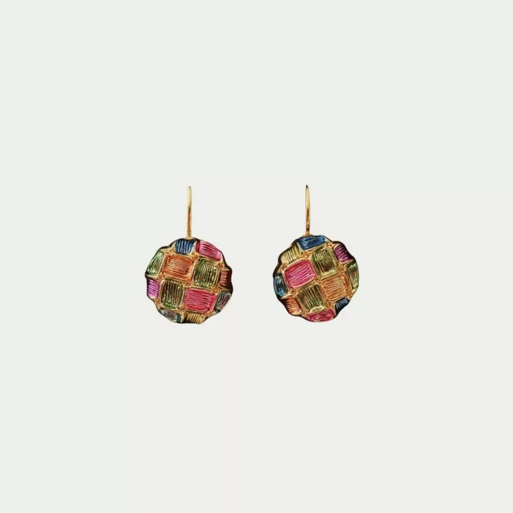 boucles d'oreilles arlequin