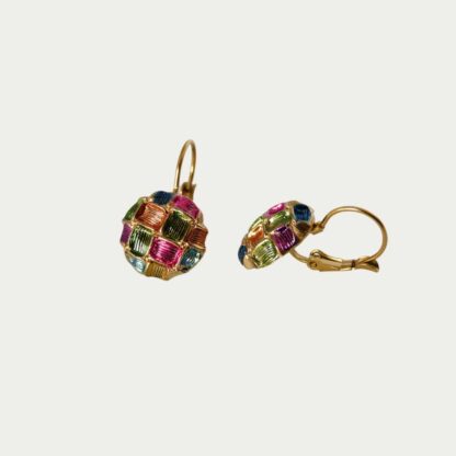 boucles d'oreilles arlequin