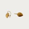 boucles d'oreilles feuilles d'or