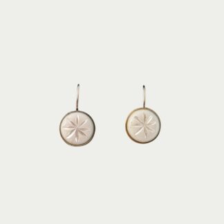 boucles d'oreilles blanches flocon