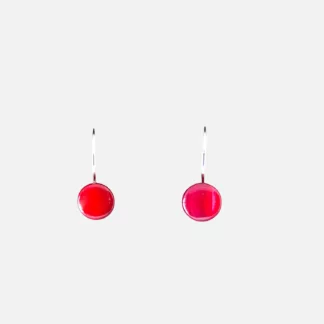 boucles d'oreilles en nacre rose