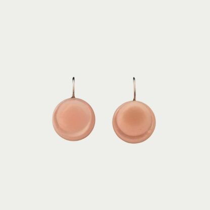 boucles d'oreilles rose poudré