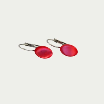 boucles d'oreilles en nacre rose