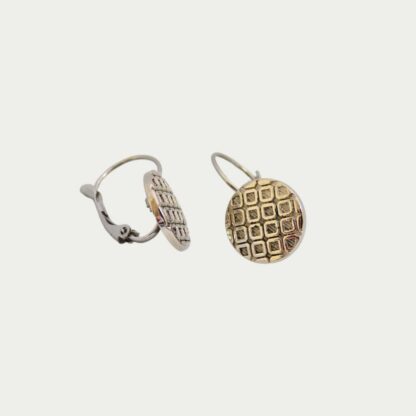 boucles d'oreilles argentées