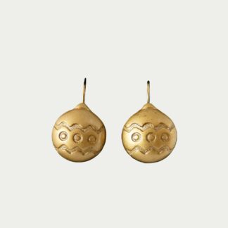boucles d'oreilles boules de Noël