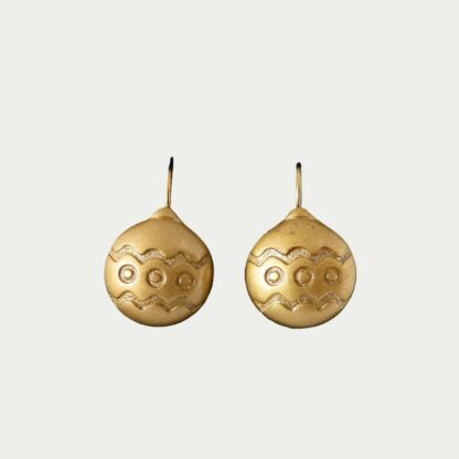 boucles d'oreilles boules de Noël
