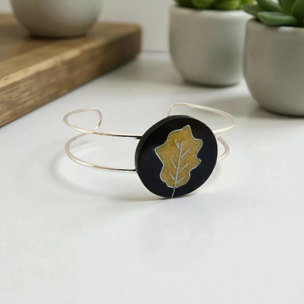 bracelet feuille d'automne