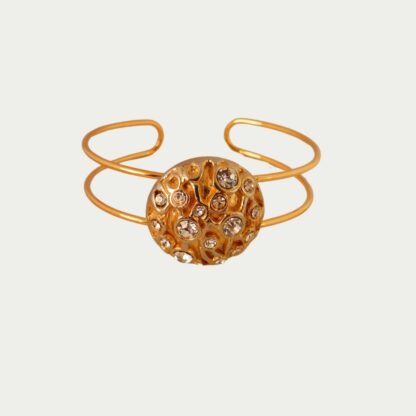 Bracelet doré avec strass