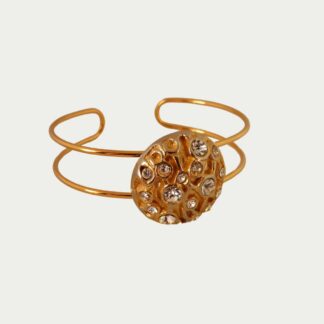 Bracelet doré avec strass