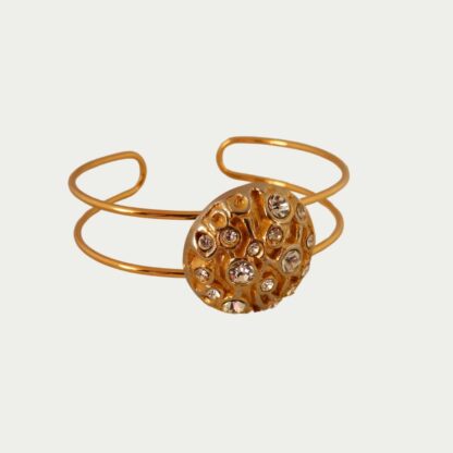 Bracelet doré avec strass