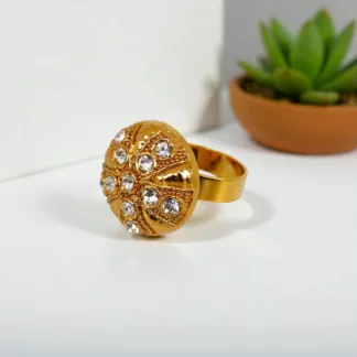 bague dorée vintage