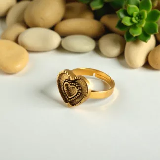 bague double coeur