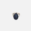 bague ovale noire