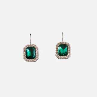 Boucles d'oreilles Vert Emeraude