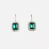 boucles d'oreilles vert émeraude