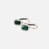 boucles d'oreilles vert émeraude
