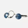 boucles d'oreille bleu nacré