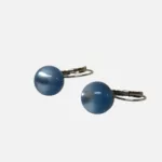 boucles d'oreille bleu nacré