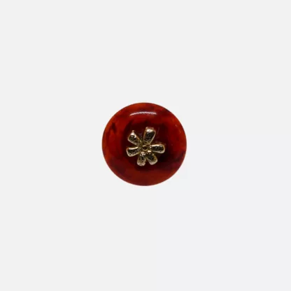 bague fleur ambrée
