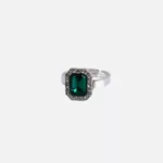 bague vert émeraude