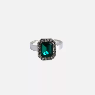 bague vert émeraude