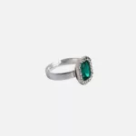 bague vert émeraude