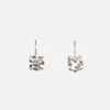 boucles d'oreilles strass transparent