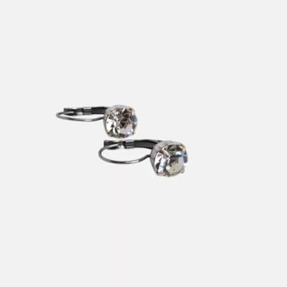 boucles d'oreilles strass transparent