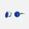 boucles d'oreilles bleues en verre